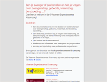 Tablet Screenshot of expertisecentrakraamzorg.be